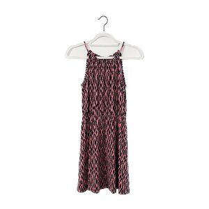 Banana Republic - Navy and‎ Pink Ikat Print Halter Mini Dress - Size Petite XXS